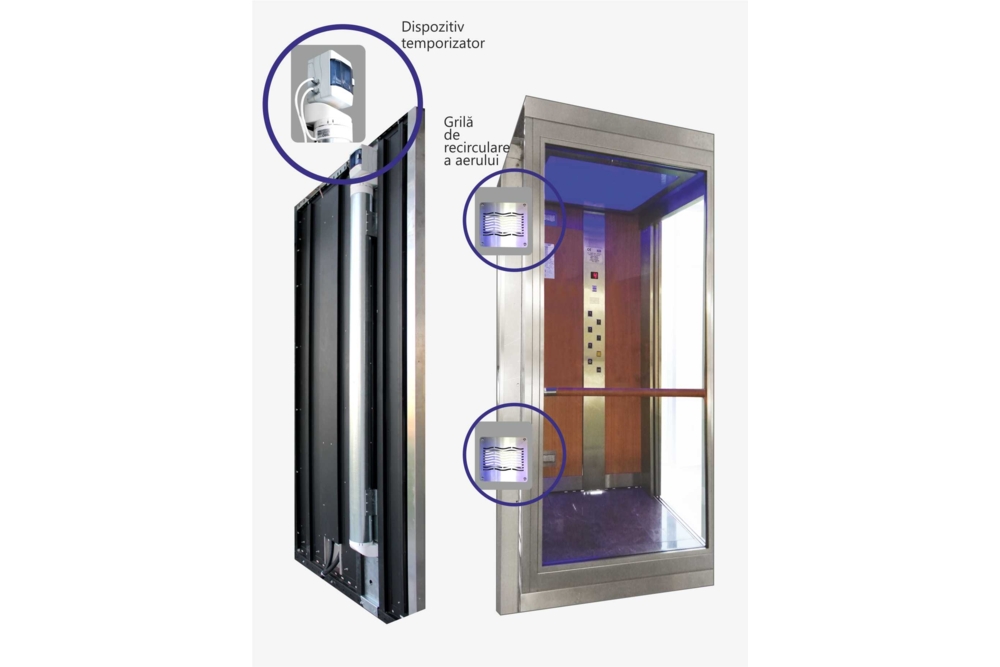 ELMAS a lansat lifturile cu decontaminare a aerului  care pot fi comandate prin butoane touchless